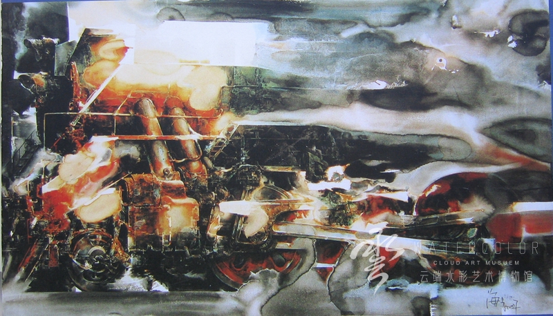 水彩画《  世纪辉煌系列  》195x 120cm   2002年获第六届全国水彩粉画展金奖    苏海青 - 复件(1